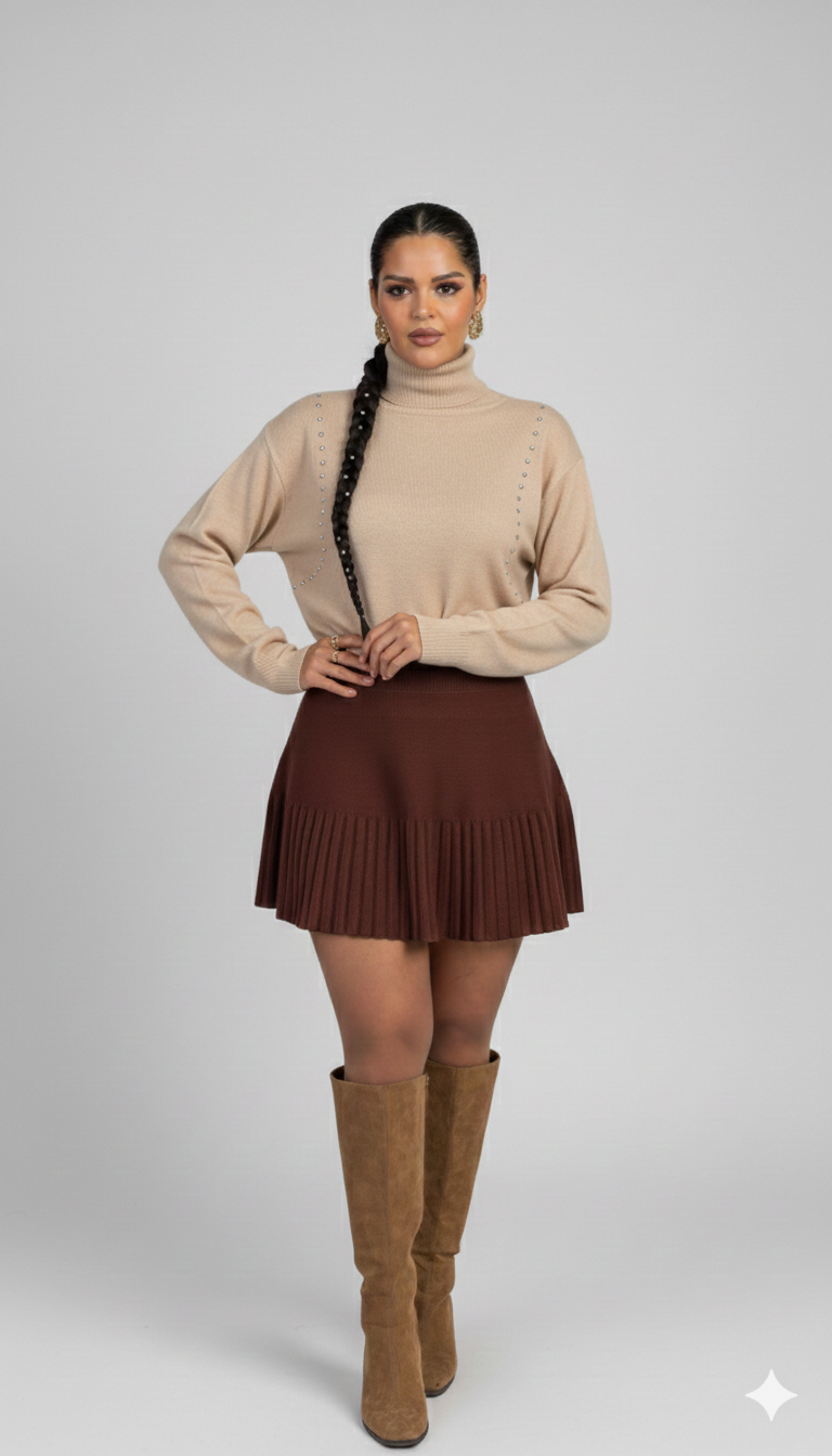 The Studded Turtleneck