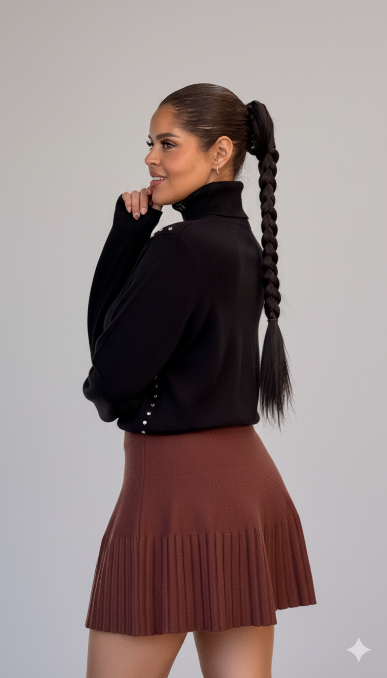 The Studded Turtleneck