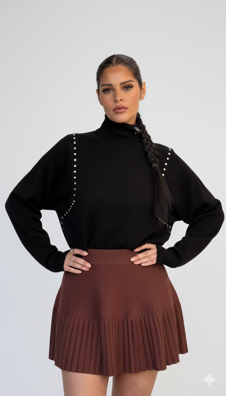The Studded Turtleneck